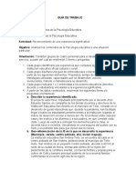 No. 2 GUÍA DE TRABAJO Rol Del Psicólogo Educativo Experiencia Significativa