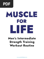 Muscle: Men's Intermediate Strength Training Workout Routine