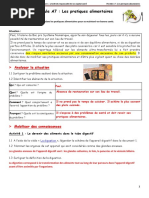 Module A7 Les Pratiques Alimentaires Correction