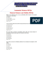 Environmental Science Mcqs General Science Ability Mcqs