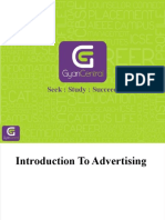 Introduction of Advertising