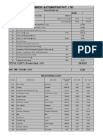 Axle Costing Sheet Format 1