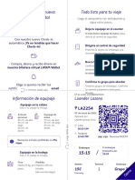 Tarjeta de Embarque - LATAM Airlines Loander Lozano