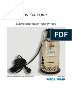 Weda Pump: Submersible Water Pump WP300