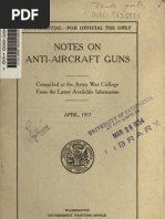 Notes On Anti-Aircraft-guns in WWI 1917