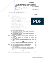 (APY Material) Be 5 Sem Analysis and Design of Algorithms 2150703 Summer 2017