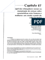 O Papel de Reforçadores Sociais Na Manutenção de Crenças Sobre Homens e Mulheres