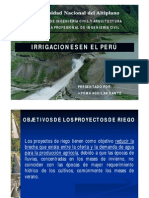 Irrigaciones en El Perú