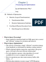 Chapter - 1 - Query Optimization