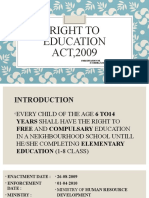 Right To Education Act, 2009