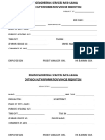 Outdoor Duty Form