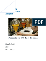 Chemistry Investigatory Project: Formation of Bio Diesel