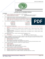 Product Costing: Quizzer (Do-It-Yourself Drill)