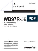 Manual de Operación y Mantenimiento WB97R-5E0 (Inglés)