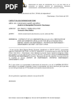 Carta #14 Solicito Autorización de Extracción y Uso de La Cantera de Vitoc