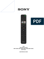 Sony Voice Remote Control RMF-TX520E, RMF-TX520U, RMF-TX520B, RMF-TX520P, RMF-TX520T Quick Reference Guide