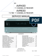 Harman Kardon Service Manual For AVR 430 and AVR 630 Receivers