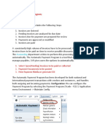 Automatic Payment Program : Accounting