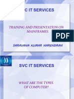 SVC It Services: Training and Presentation On Mainframes