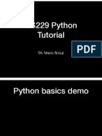 CS229 Python Tutorial: TA: Mario Srouji