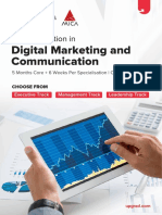 Digital Marketing and Communication: PG Certification in