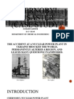 Chernobyl Disaster (Case Study) : Zohaib Nadeem D-17-CH-45 Department of Chemical Engineering