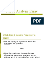 Poetry Analysis Essay