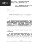 Carta Legal Devolucion - Eleuterio Silva Vasquez