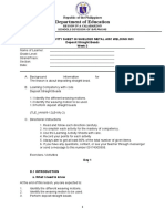 TLE TVL SHIELDED METAL ARC WELDING NCI ACTIVITY SHEET NO. 2 2nd Quarter