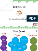 Hinduism 101: The Sixteen Religious Disciplines