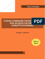 3 Exos Corrigés de Droit Const - C