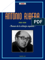 ANTONIO RIBERA 1920-2001 (Dosier Paradig+ XXI)