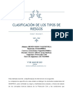 La Clasificación de Los Tipos de Riesgos