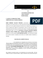 Escrito Inicial de Divorcio Ciudad de Mexico