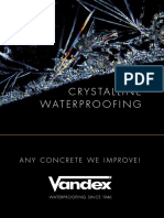 Leaflet Vandex Crystalline Waterproofing