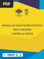 Manual de Capacitación Específica - Control Al Dopaje