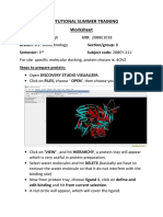 Institutional Summer Training Worksheet