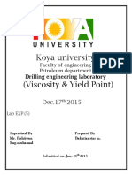 Koya University: (Viscosity & Yield Point)