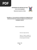 Desarrollo y Evaluación de Algoritmos de Optimización Que Permitan Definir Envolventes Económicas para Métodos de Hundimiento Masivo