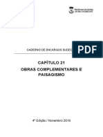 Caderno de Encargos SUDECAP Cap. 21 Obras Complementares e Paisagismo