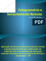 Fotogrametria e Sensoriamento Remoto