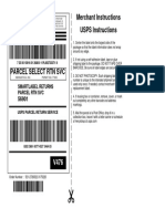 Merchant Instructions USPS Instructions: Smartlabel Returns Parcel RTN SVC