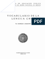 Vocabulario D Ela Lengua Chol Marcos E. Becerra