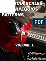 84 Guitar Scales & Arpeggios Patterns