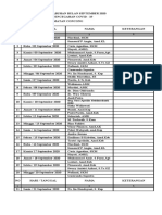 Jadwal Piket September