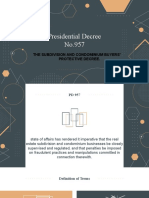 Presidential Decree No.957: The Subdivision and Condominium Buyers' Protective Decree