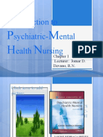 Introduction To Psychiatric-Mental Health Nursing