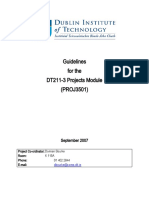 Guidelines For The DT211-3 Projects Module (PROJ3501) : September 2007