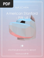 Máscara American Stanford - Pitbull