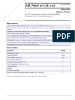 Coliforms, Total, Fecal and E. Coli: M-Endo Broth Ampule Method 8074 Membrane Filtration